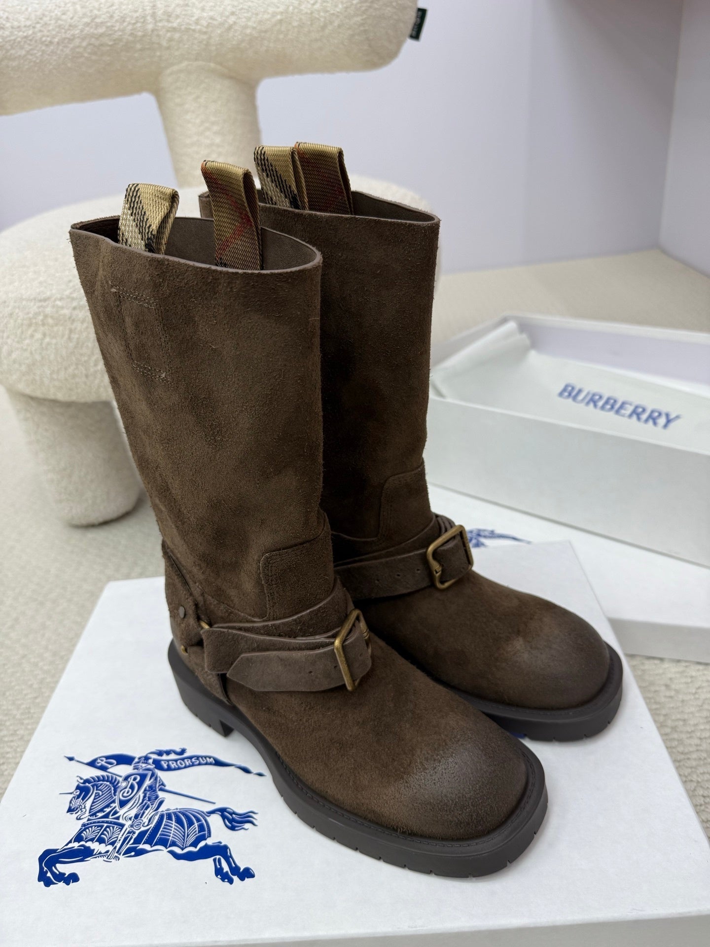 BURBBER Woman Boots Combat