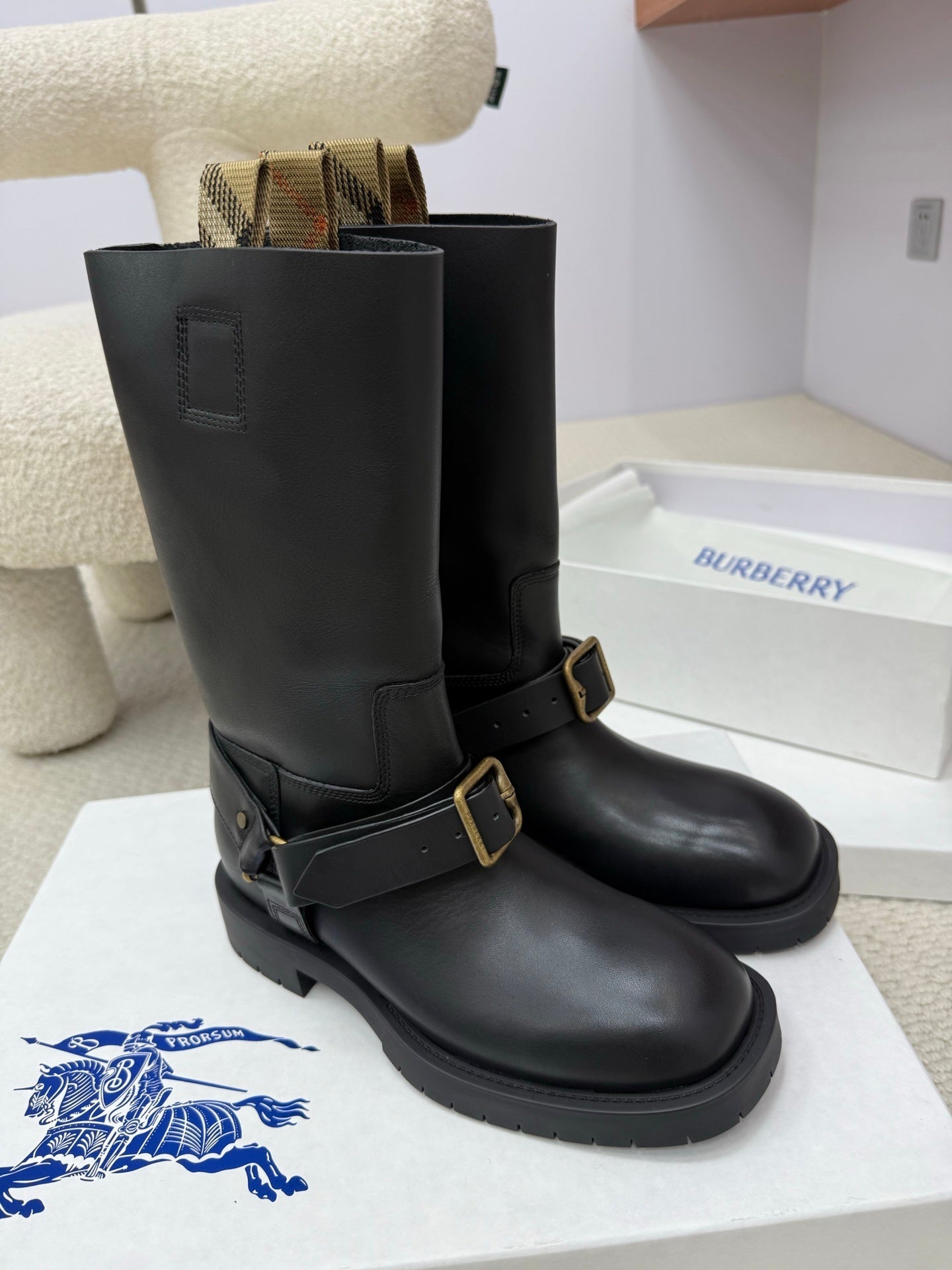 BURBBER Woman Boots Combat