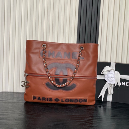 CHL Shopping  Bag  Silver chain  38 cm  3 Color's