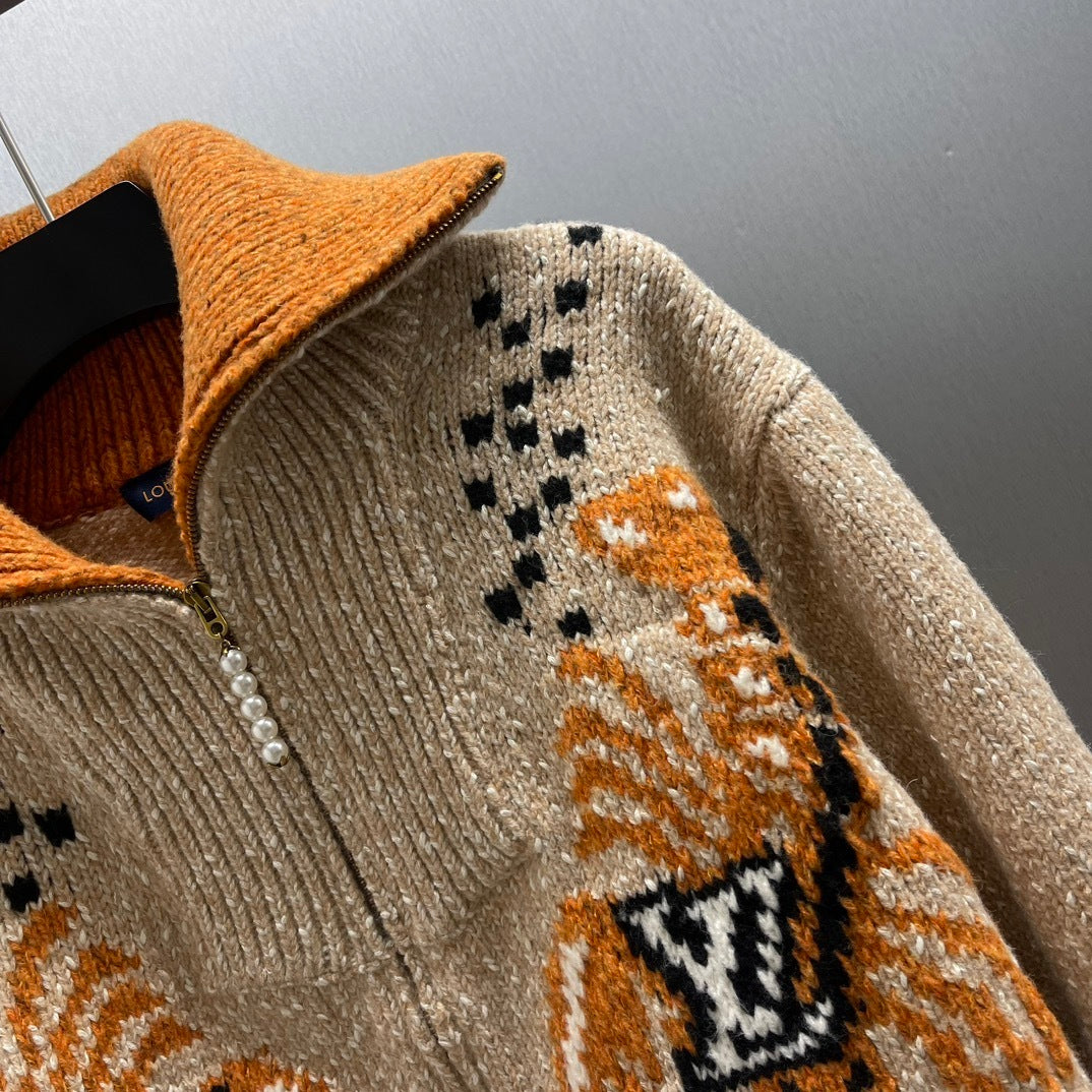 LU Sweater Jacket Monogram Man IOFF