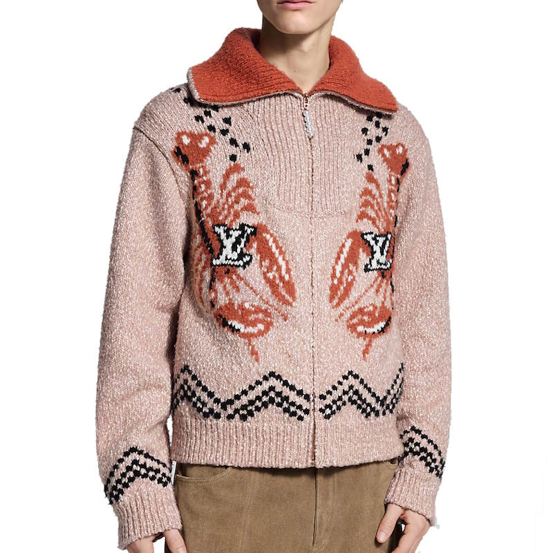 LU Sweater Jacket Monogram Man IOFF