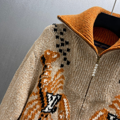 LU Sweater Jacket Monogram Man IOFF