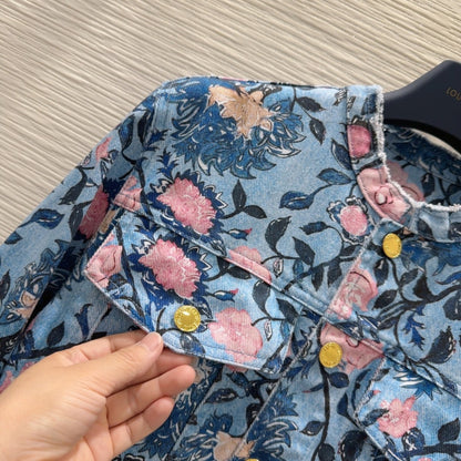 LU Floral Vine Jacket  Woman Denim Limited