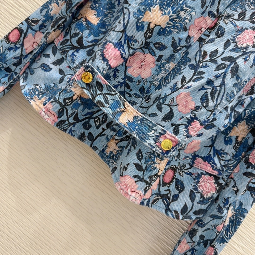 LU Floral Vine Jacket  Woman Denim Limited