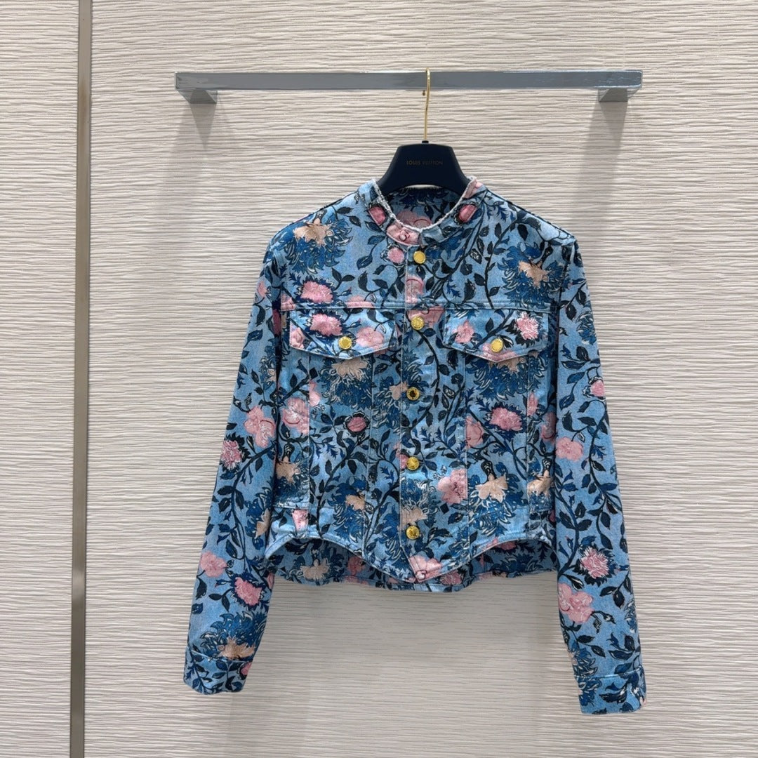 LU Floral Vine Jacket  Woman Denim Limited
