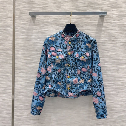 LU Floral Vine Jacket  Woman Denim Limited