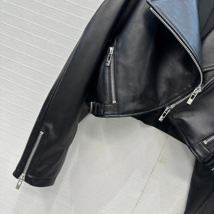 AL1A  Leather Jacket Woman