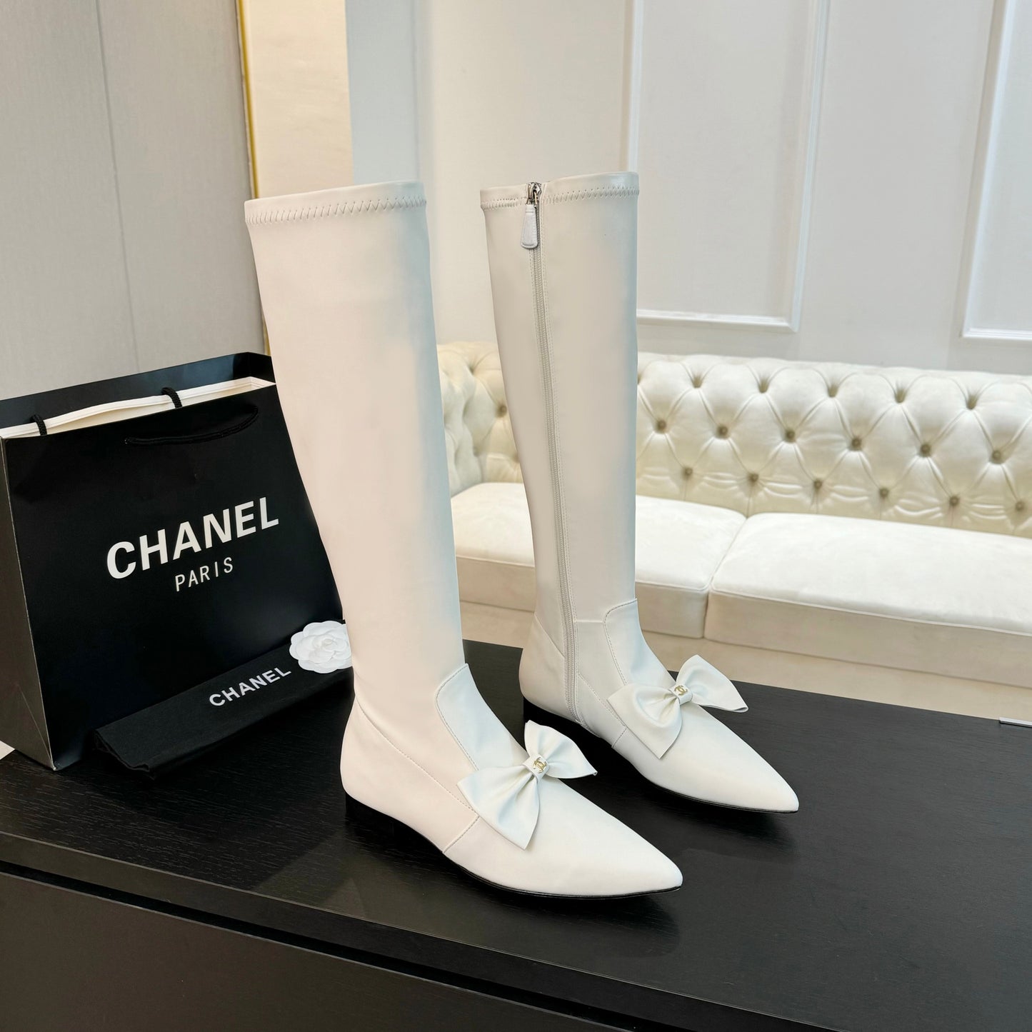 CHL Boots Woman Stretch Leather High 2 Color's