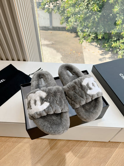 CHL Fur Slippers 3 Color's Woman
