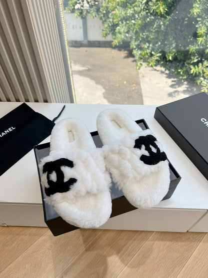 CHL Fur Slippers 3 Color's Woman