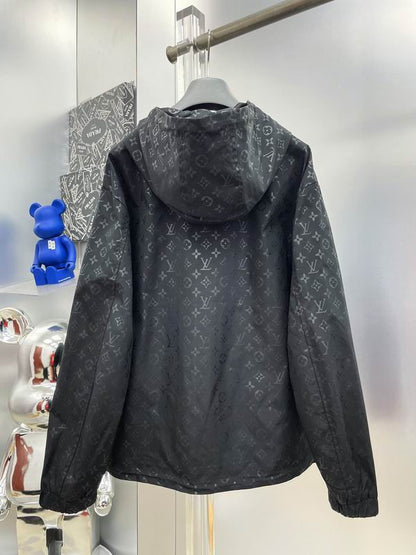 LU Man Jacket Windbreak Hoodie Monogram