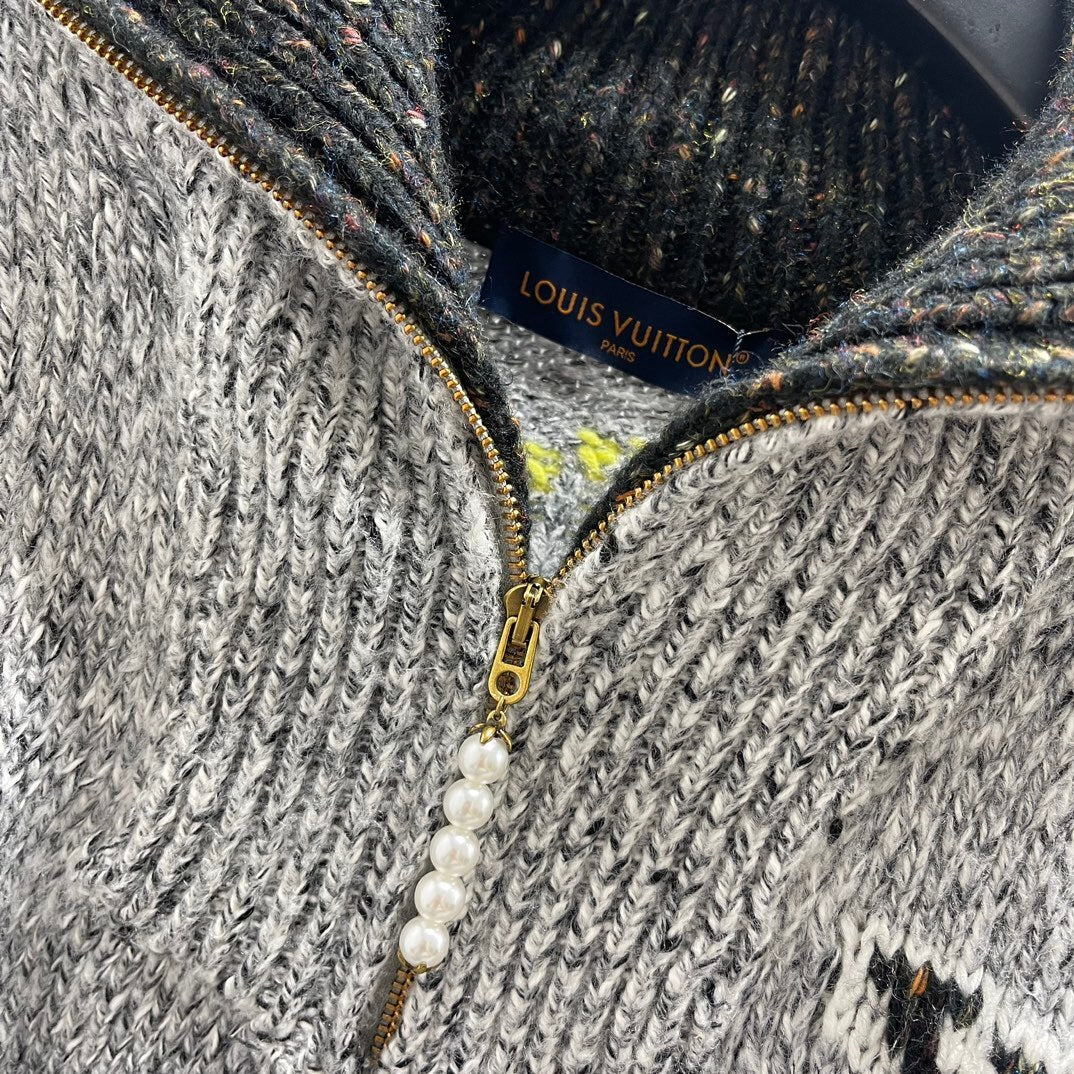 LU Sweater Jacket Monogram Man IOFF