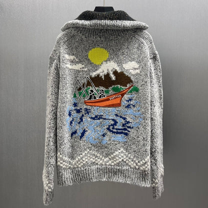 LU Sweater Jacket Monogram Man IOFF