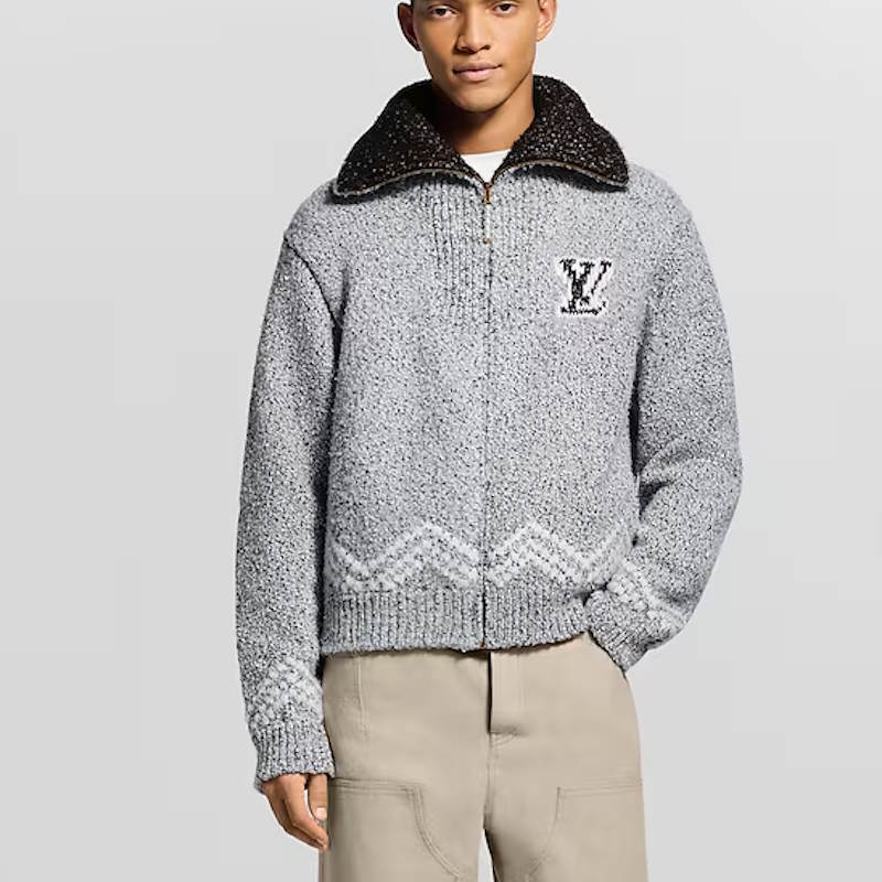 LU Sweater Jacket Monogram Man IOFF