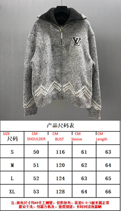 LU Sweater Jacket Monogram Man IOFF