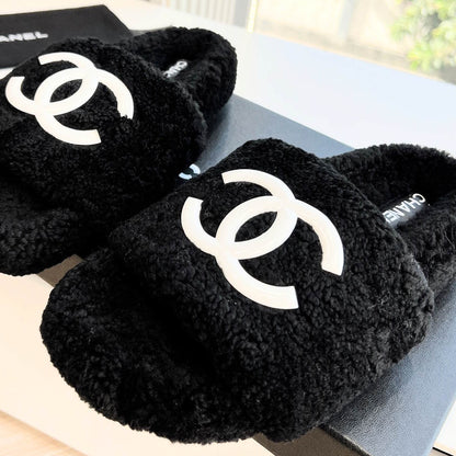 CHL Fur Slippers 3 Color's Woman 42