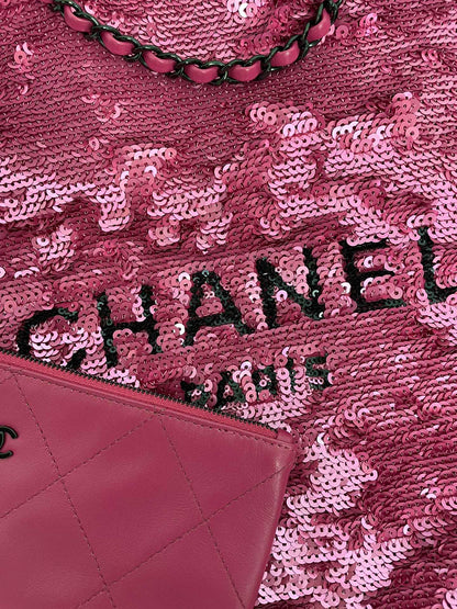 CHL Sequin Shopping  Bag  3 Color 's 39 cm