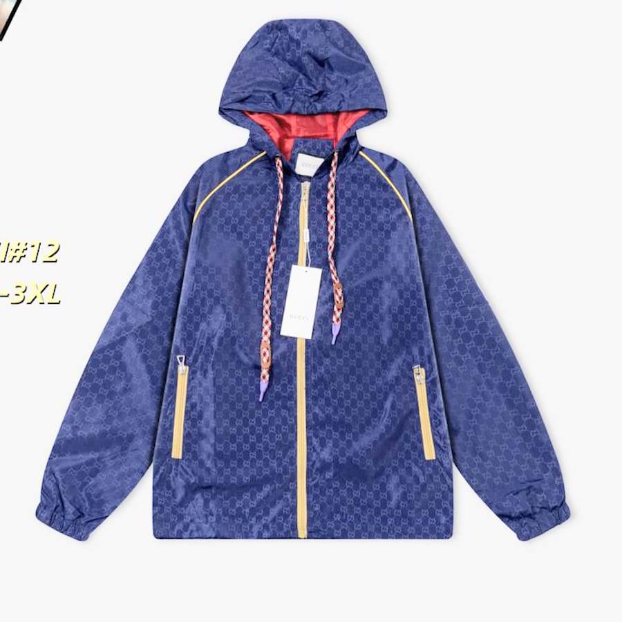 GU Man Jacket Windbreak Hoodie Monogram