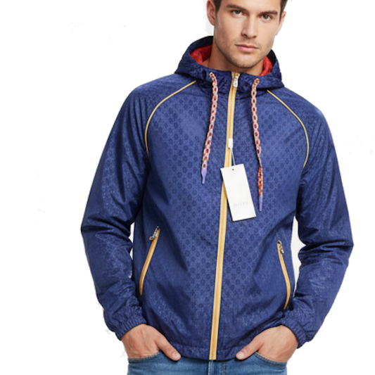 GU Man Jacket Windbreak Hoodie Monogram
