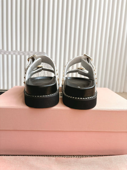 MIU MI  Slippers Sandals 2 Color's Woman