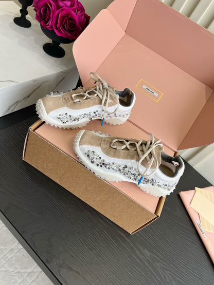 MI MI  Trail Grip Embellished Sneakers Woman