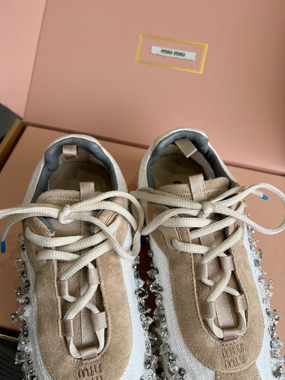 MI MI  Trail Grip Embellished Sneakers Woman