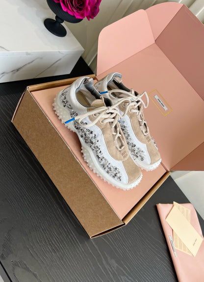 MI MI  Trail Grip Embellished Sneakers Woman