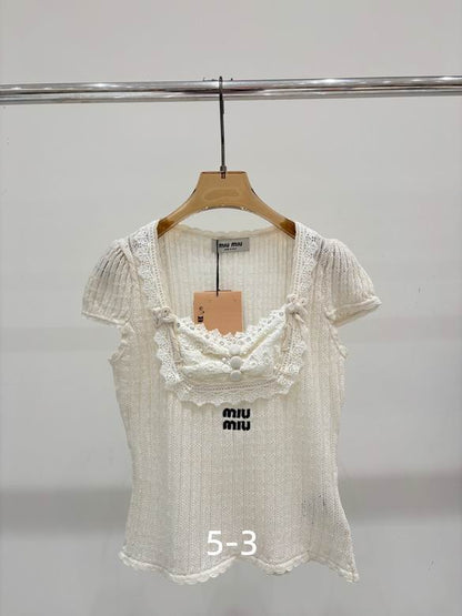 MI MI  Sweater  Woman T- Shirt short sleeve 2 Color 's