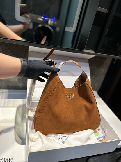 PRD Suede  Bag  Medium 28 cm