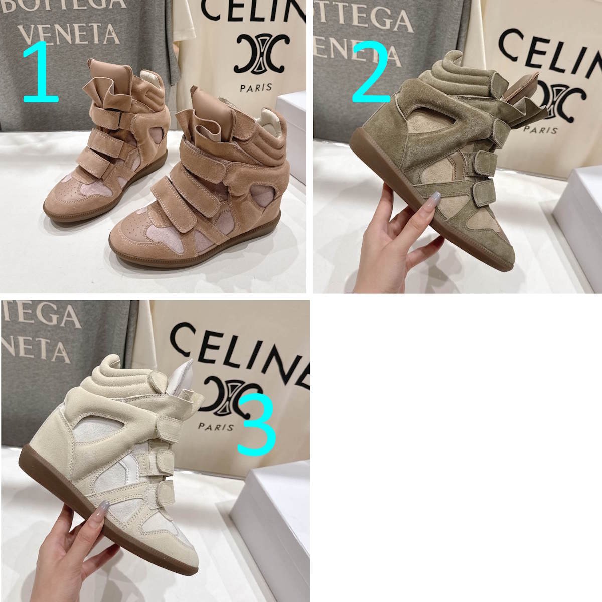 ISABEL M Sneakers Woman High 3 Color's