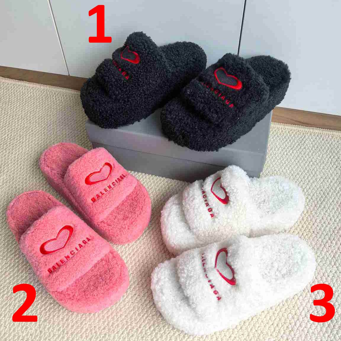 SNBAL Fur  Slippers 3 Color's Woman