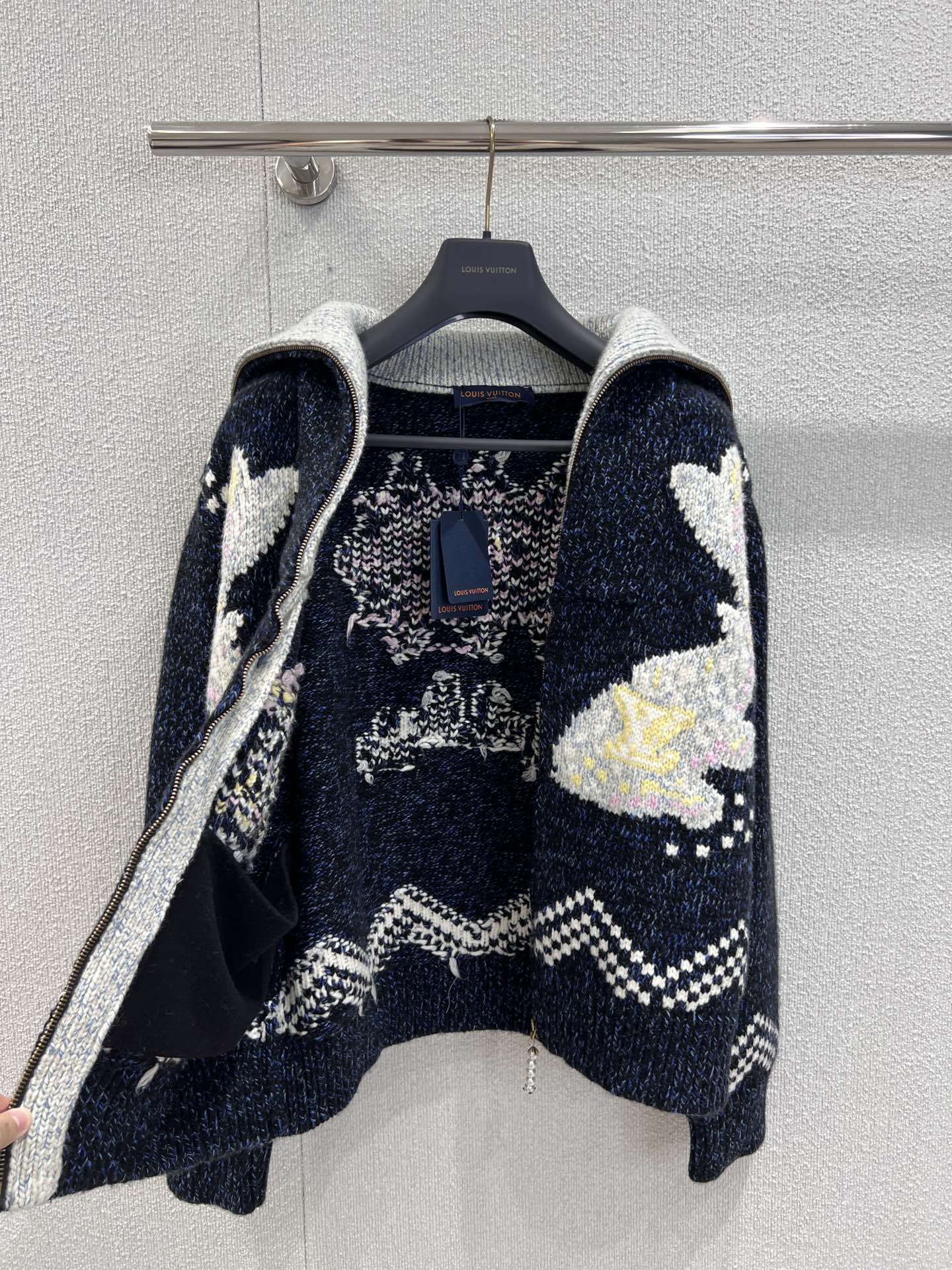 LU Sweater Jacket Monogram Man IOFF
