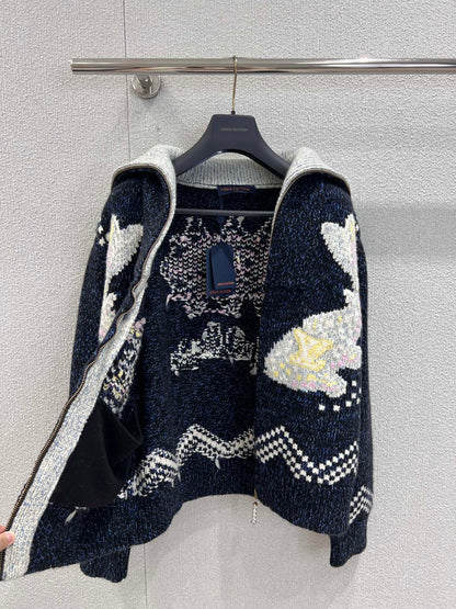 LU Sweater Jacket Monogram Man IOFF