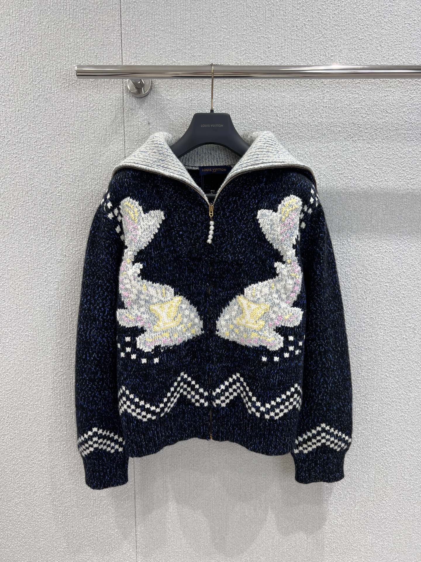 LU Sweater Jacket Monogram Man IOFF