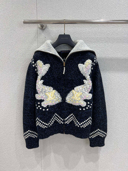 LU Sweater Jacket Monogram Man IOFF