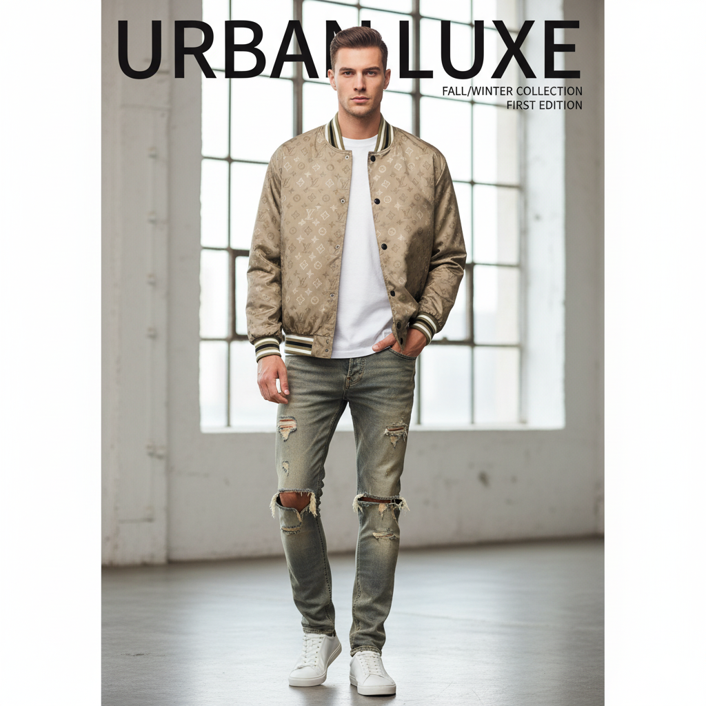 LU  Man Jacket Varsity Biker