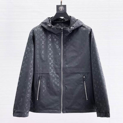 LU Man Jacket Windbreak Hoodie Monogram