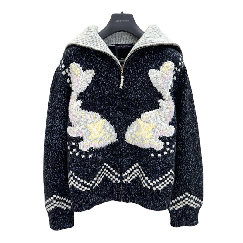 LU Sweater Jacket Monogram Man IOFF