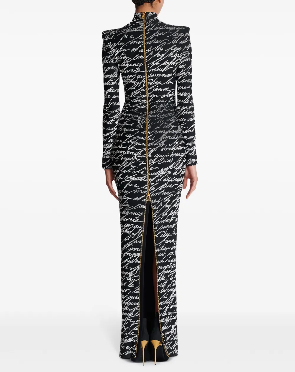 BALMA Velvet print maxi dress Limited