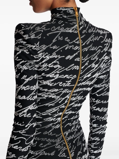 BALMA Velvet print maxi dress Limited