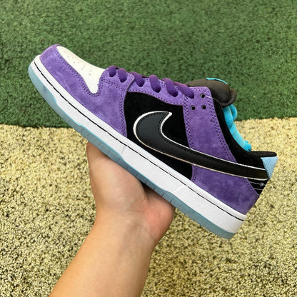 N*KE SB Dunk Low Pro x Hayley Wilson Black and Court Purple sneakers  46