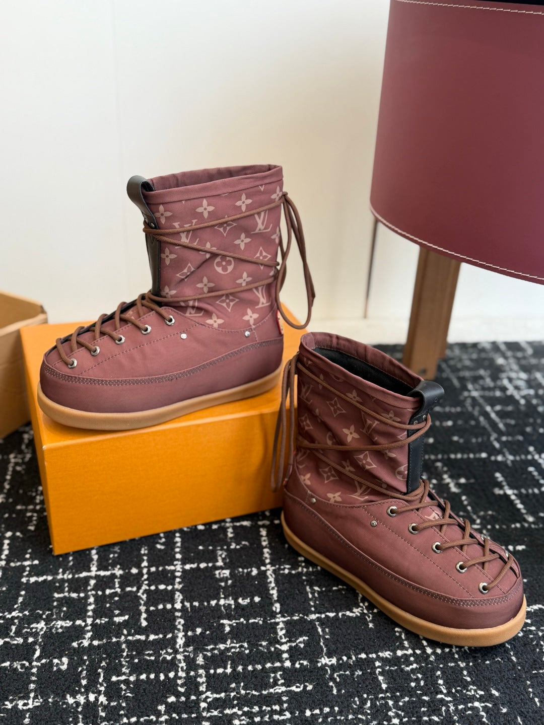 LU Puffer Boots Woman Low 2 Color's 42