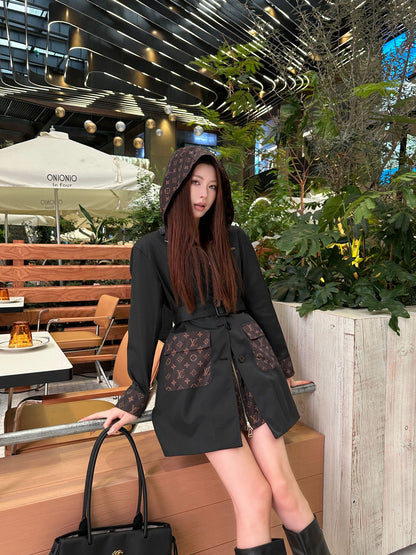 LU  monogram Woman Jacket Coat