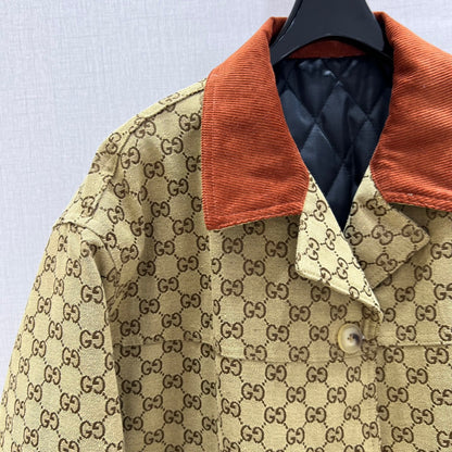 GU Jacket Woman Canvas embellished cotton blend