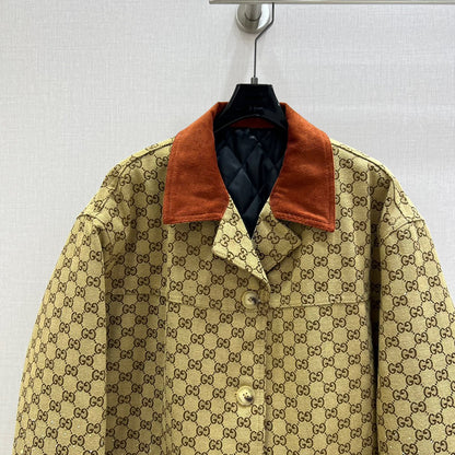 GU Jacket Woman Canvas embellished cotton blend
