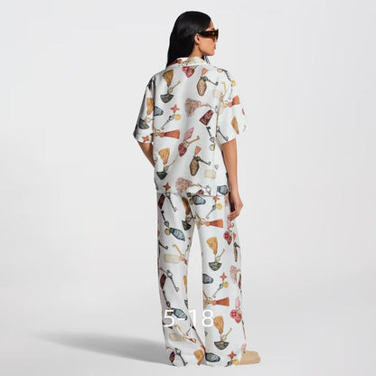 LU Beach collection  Woman  jacket and pants set  QQ