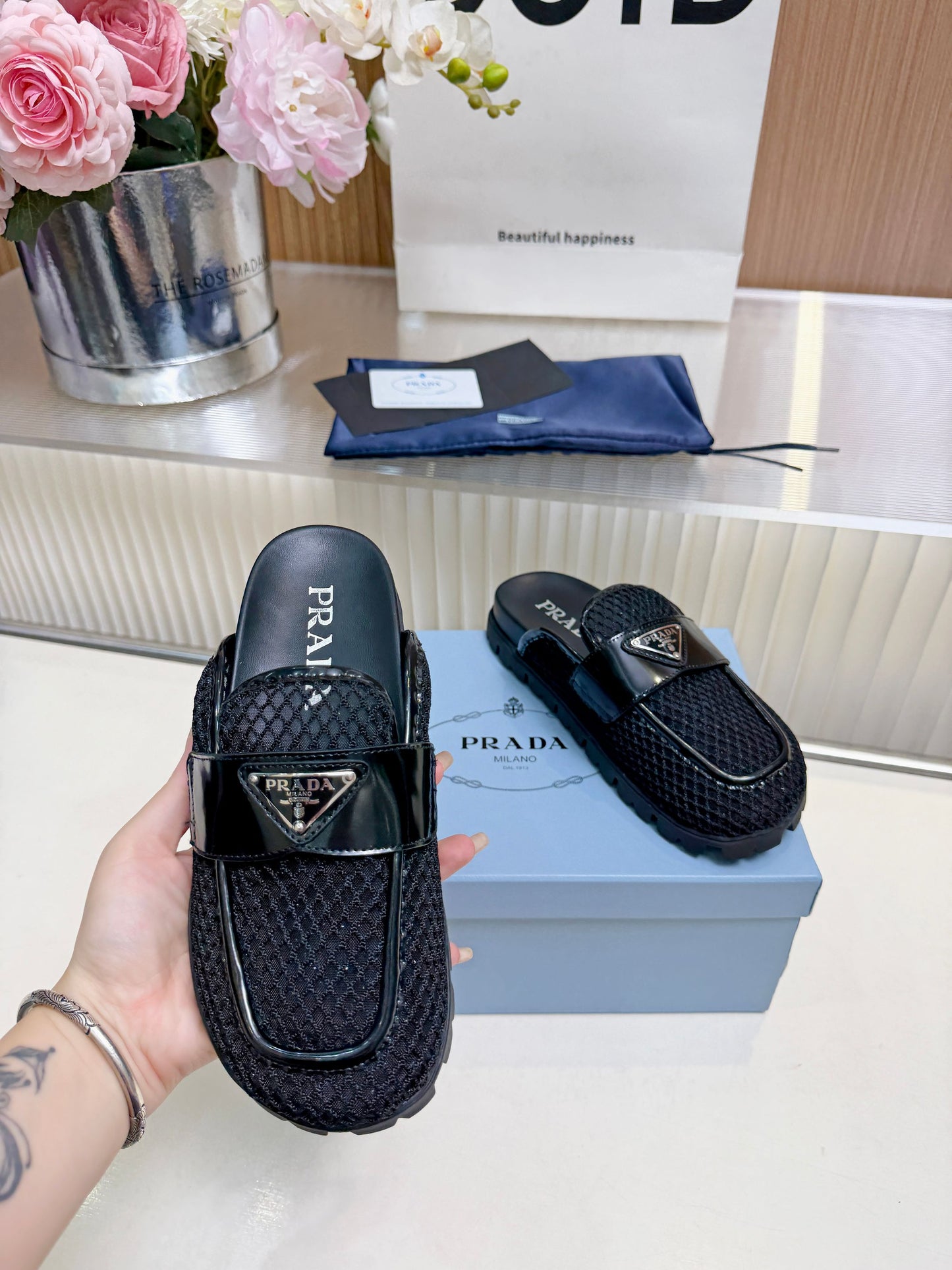 LU Mule slippers  Shoes Woman  2 Color's