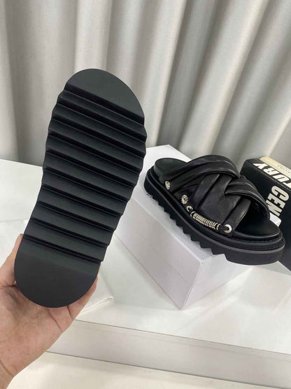 TOGA stud-embellished leather  Slippers  Woman