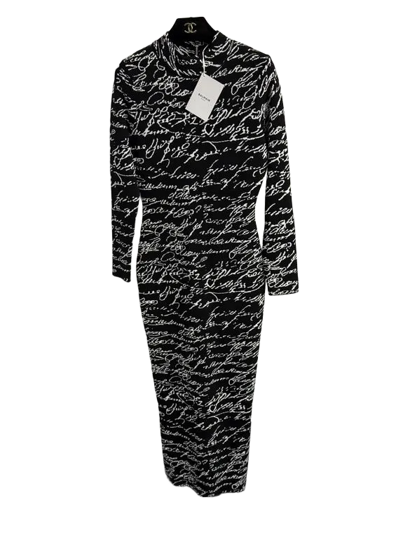 BALMA Velvet print maxi dress Limited