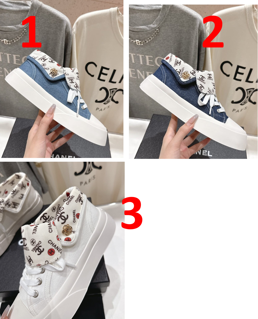 CHL Sneakers Woman Platform 3 Color's